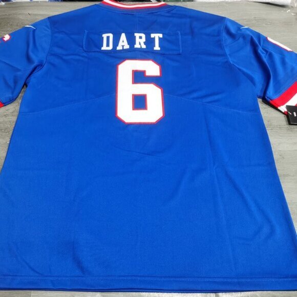 Mens Kids Youths Jaxson Dart Blue Jersey Stitched Royal Vapor - Picture 6 of 6